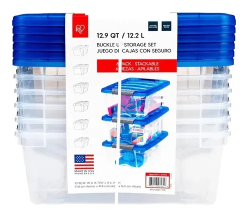 Iris Plastic Storage Set - 6 pieces - 12.L  *