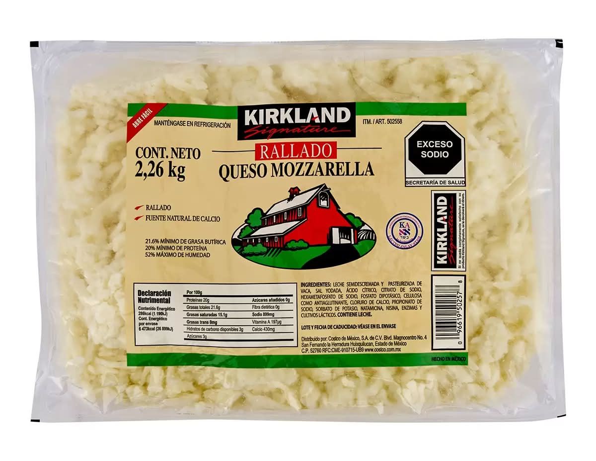 Kirkland Shredded Mozzarella  (2.26k)