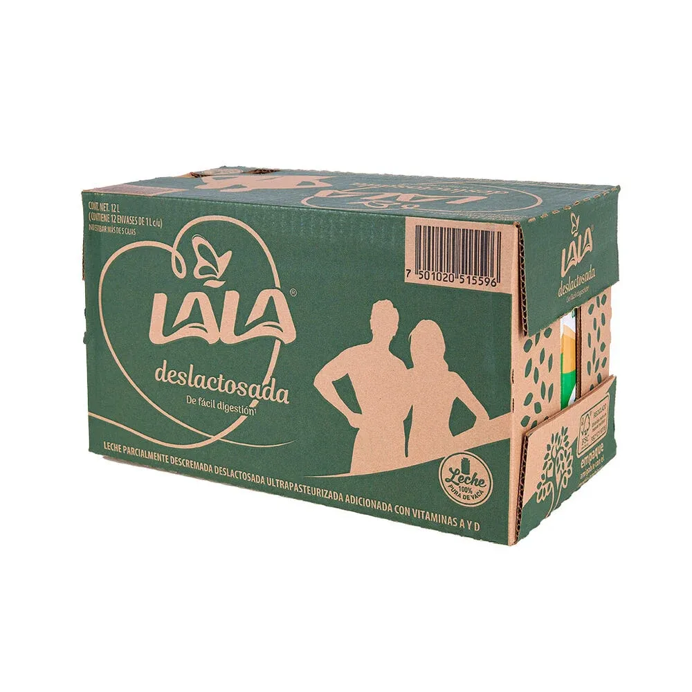 Lala Lactose Free Milk - 12 cartons/1L