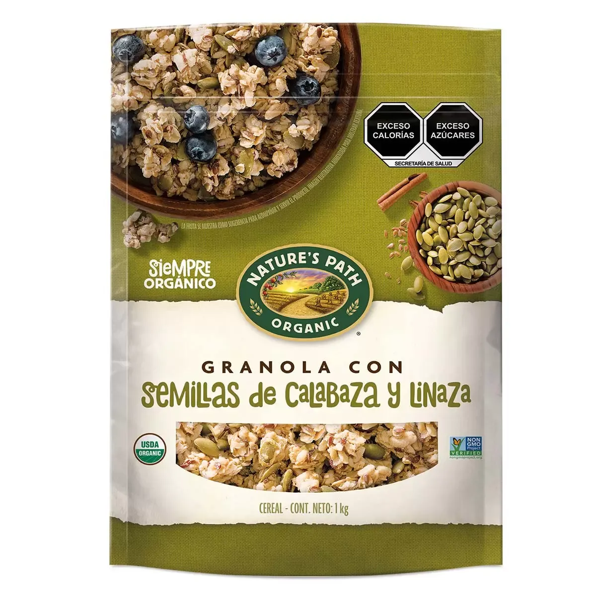 Nature's Path Organic Granola with flaxseed and pumpkin seeds