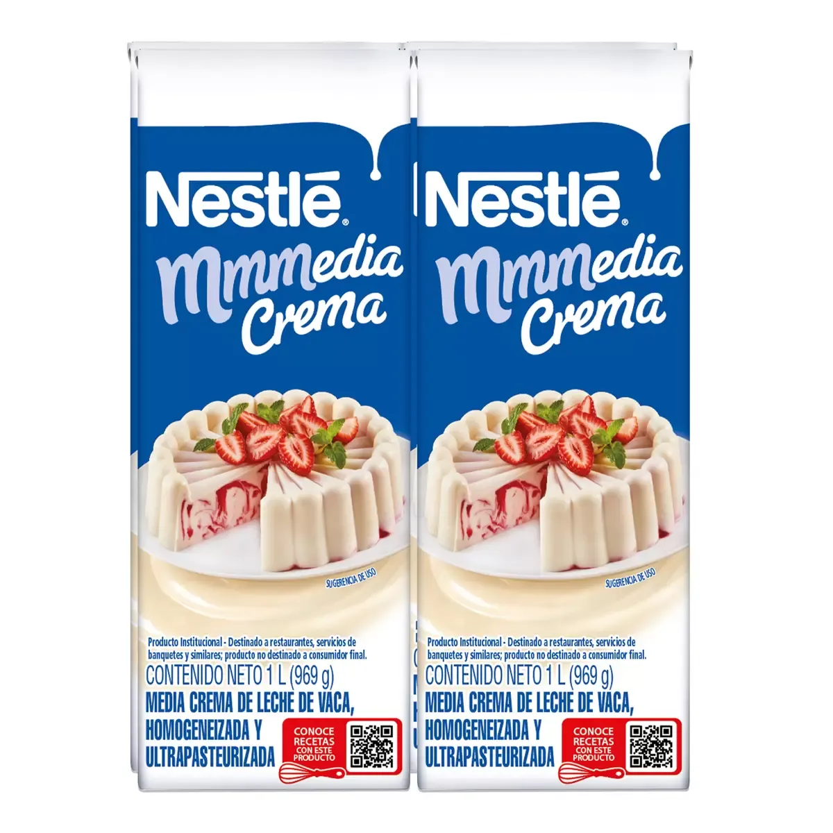 Nestle Media Crema (table cream)  -  1L/4 pack