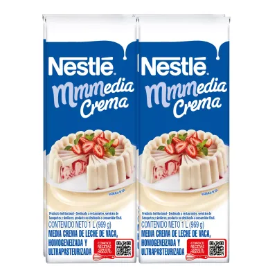 Nestle Media Crema (table cream)  -  1L/4 pack