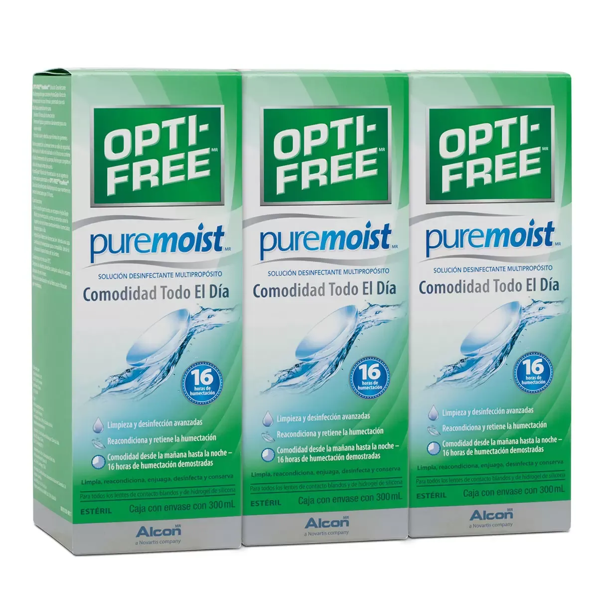 Opti-Free Pure Moist for Contact Lens - 3 pack