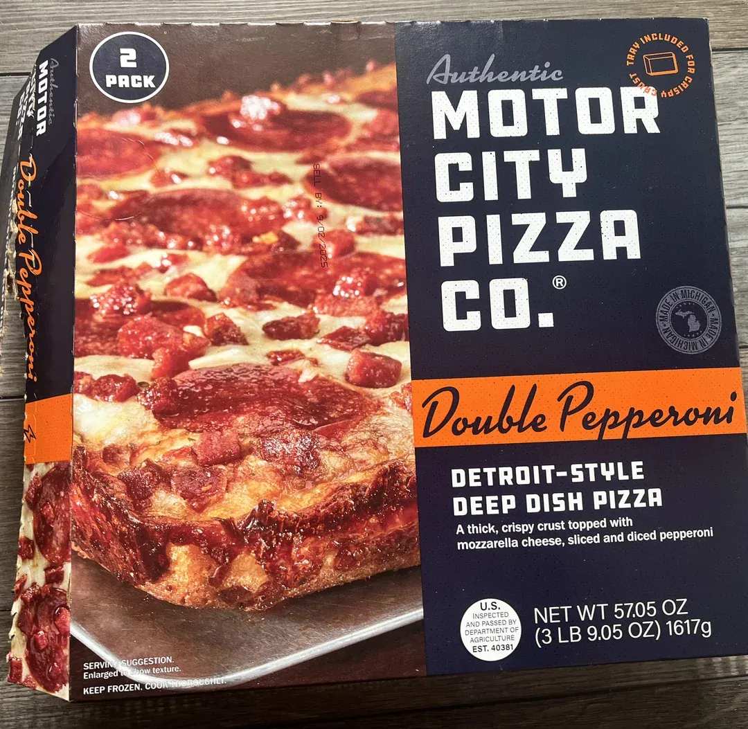 Motor City Pizza Co. Detroit-Style Deep Dish Pizza - Double Pepperoni - Frozen - 2 pies