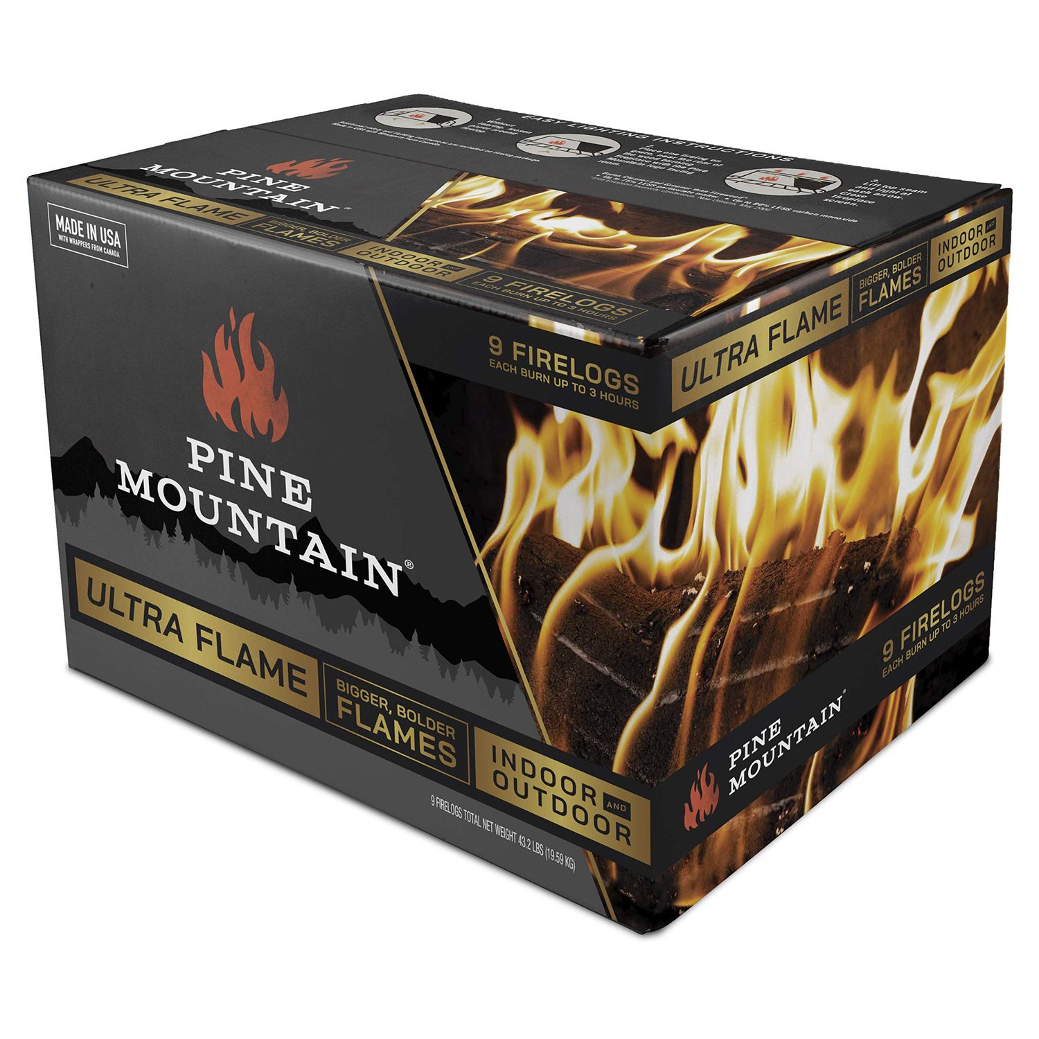 Pine Mountain Fireplace Logs - 9 logs  * #