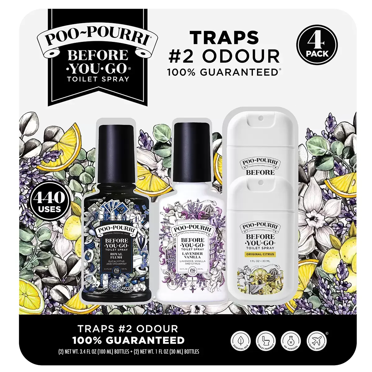 Poo-Pourri Toilet Spray 4 pack  *