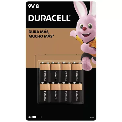 Duracell 9V Batteries 8pz   *
