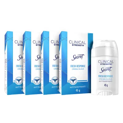 Secret Clinical Deodorant Cream  - 4 pieces   *