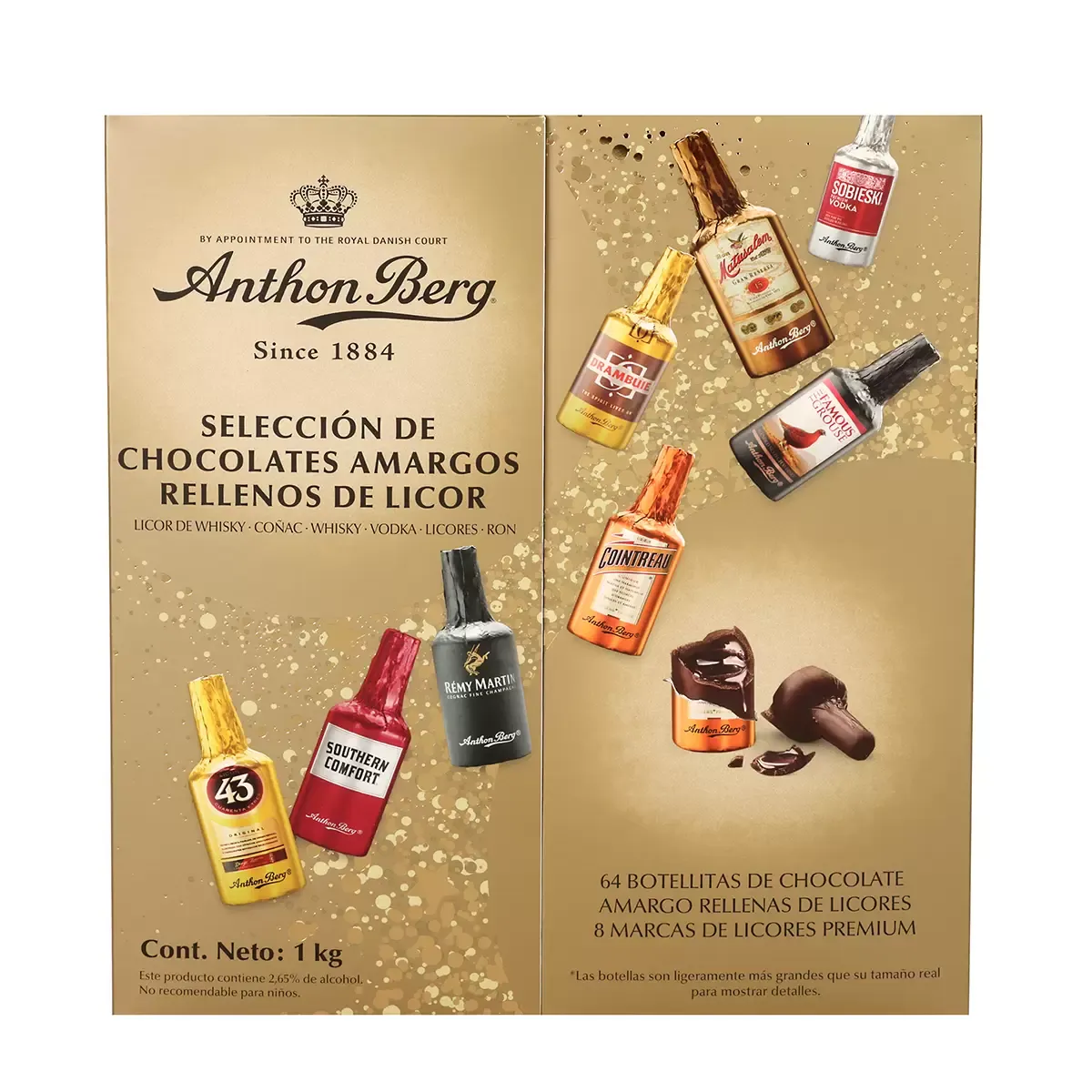 Anthon Berg Liquor filled Chocolates 1kg (64 pieces) - SEASONAL