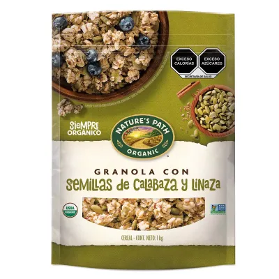 Nature's Path Organic Granola with flaxseed and pumpkin seeds