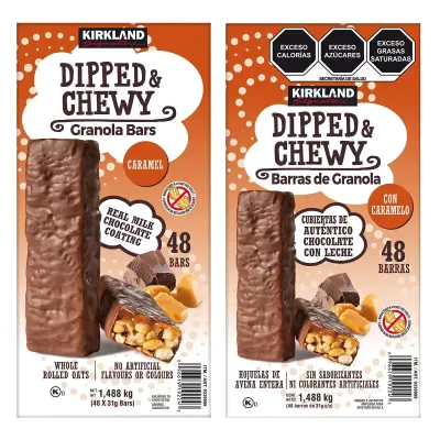 Dipped &amp; Chewy Granola Bars 48 bars
