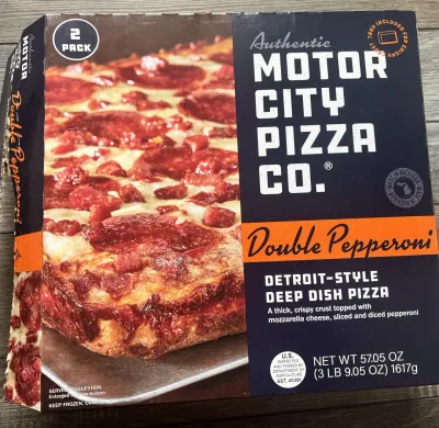 Motor City Pizza Co. Detroit-Style Deep Dish Pizza - Double Pepperoni - Frozen - 2 pies