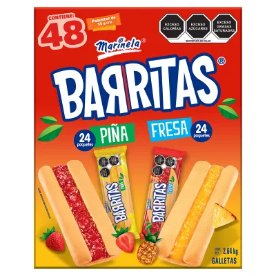 Marinela Barritas Strawberry/Pineaple 48bars