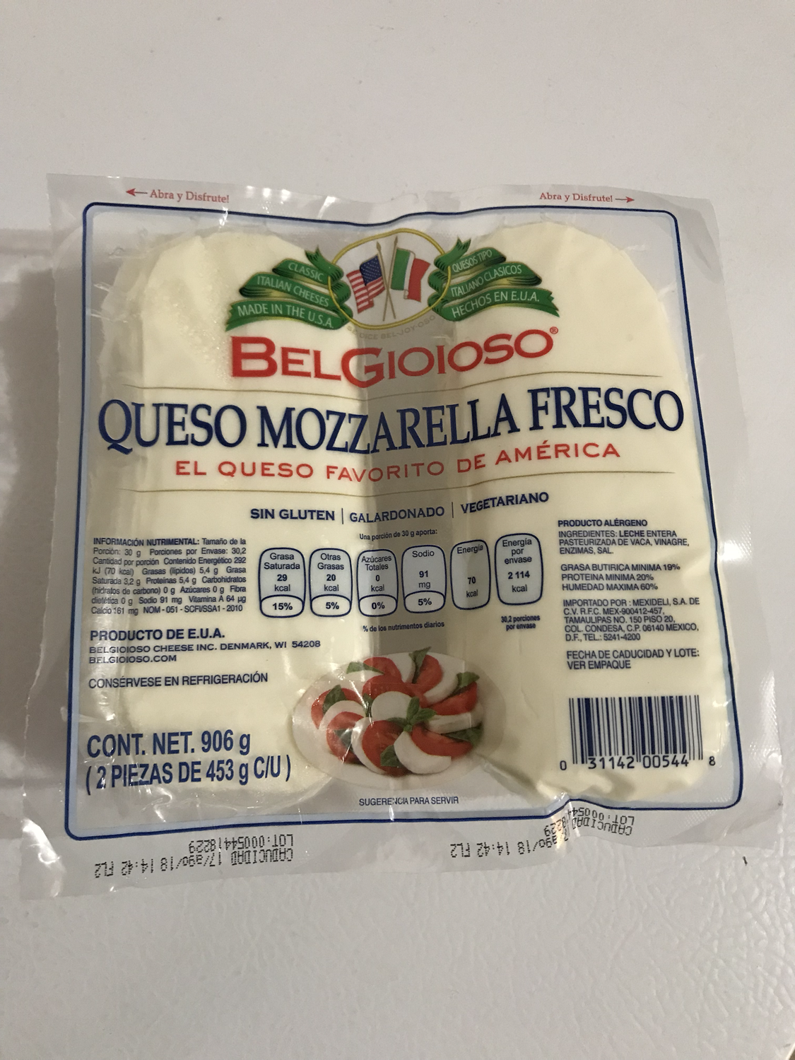 Bel Gioiso Fresh Mozzarella (906 g)
