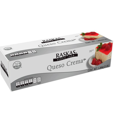 Raskas Cream Cheese block - 1.36kg