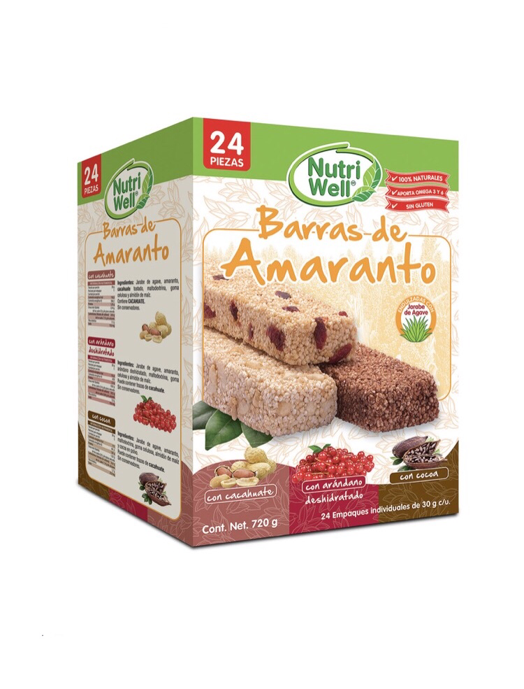 Nutri Well Bars - 24 bars - 3 flavors