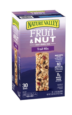 Nature Valley Trail Mix (Fruit & Nut) Bars - 30 pieces