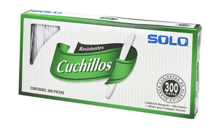 Solo Plastic Knives - white (300 pcs)