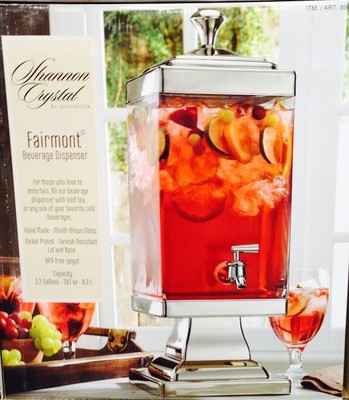 Shannon Glass Crystal Drink Dispenser