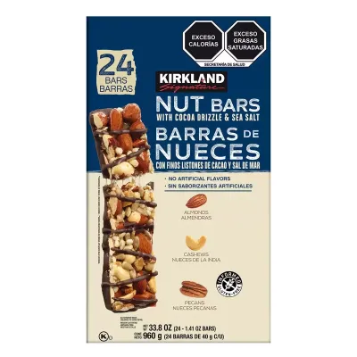 Kirkland Nut Bars - Almonds, Cashews and Pecans (24 bars)