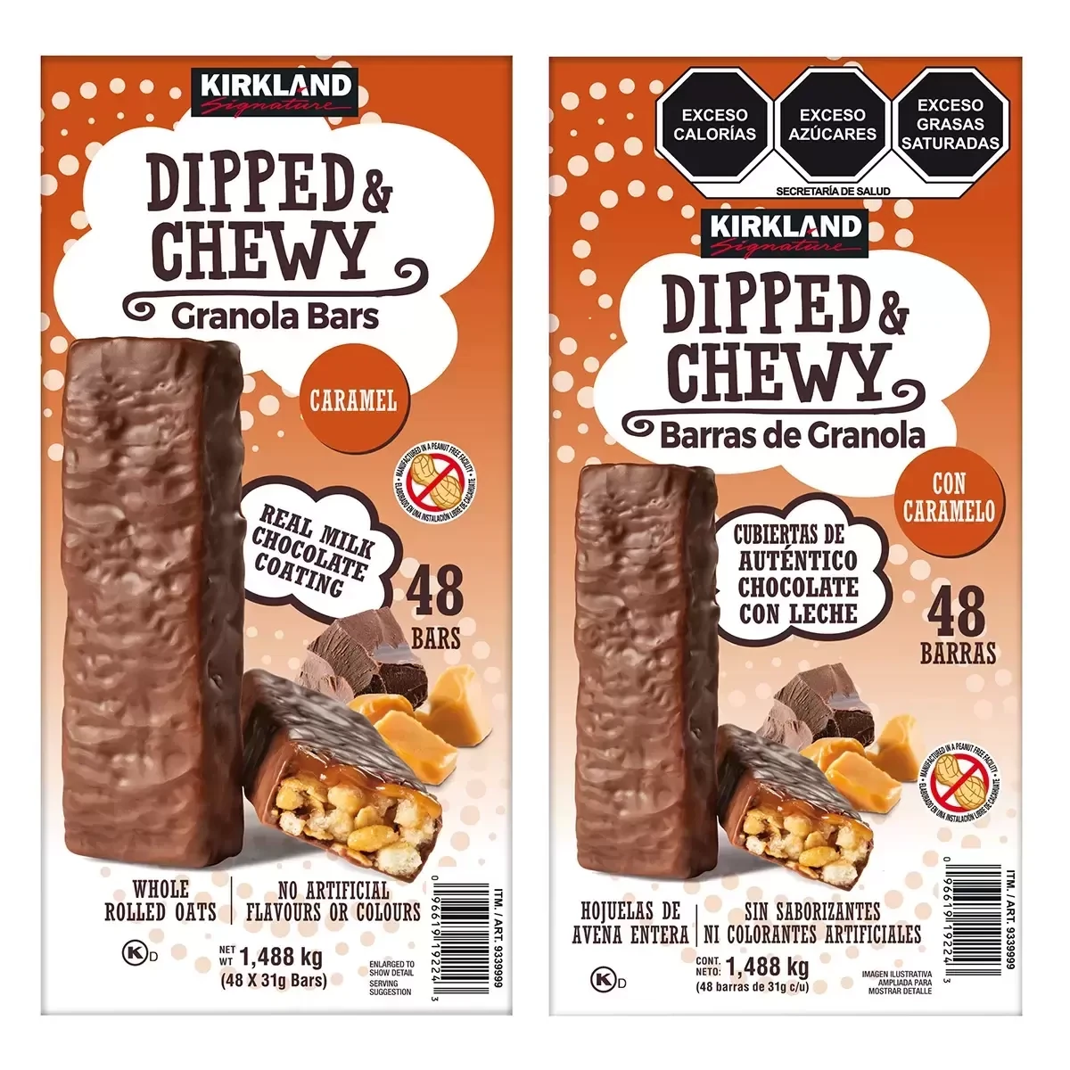 Kirkland Dipped &amp; Chewy Granola Bars 48 bars