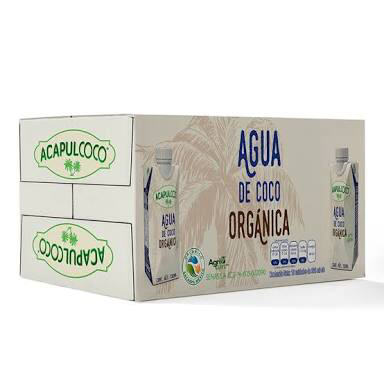 Acapulcoco Organic Coconut Water 330 ml/18 pack