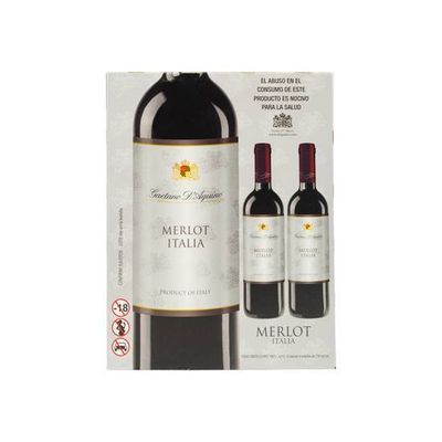 D'aquino Merlot red wine 6 bottles/750ml