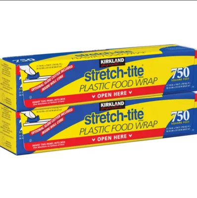 Kirkland Strech-Tite Plastic Food Wrap 2/69.9m
