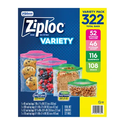Ziploc Variety Pack 347 Bags