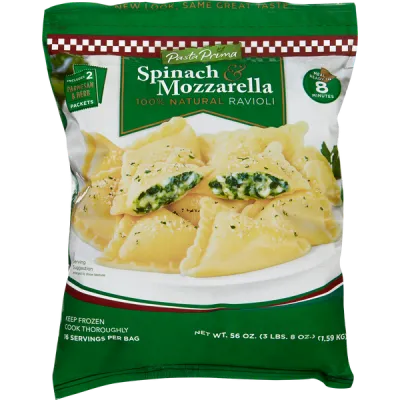 Pasta Prima Ravioli with Mozzarella and Spinach (Frozen) 1.59kg