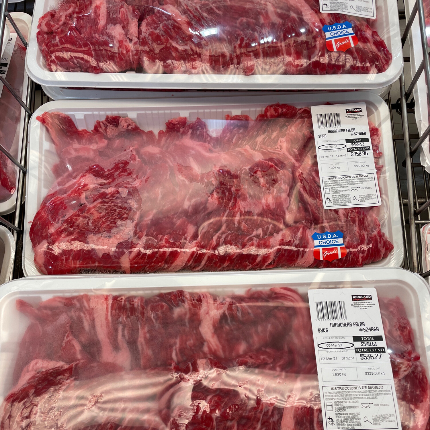 Kirkland Natural Flank Steak (Arrachera Natural) (Price per Kilo)