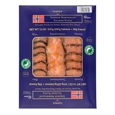 Foppen Smoked Norwegian Salmon Slices with Spices 341g