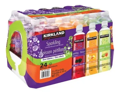 Kirkland Flavored Sparkling Water (no calories) 25 bottles/503ml #