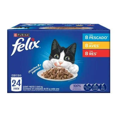 Felix Wet Cat Food Pouches 24/85g