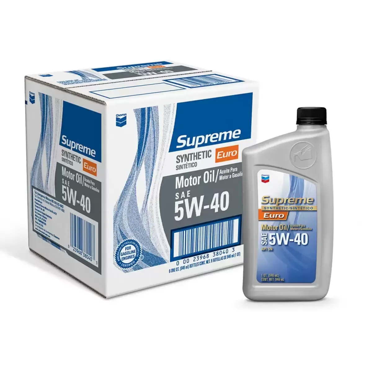 Chevron 5w-40 Synthetic Motor Oil - 12 bottles (1L)