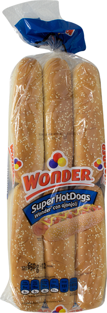 Wonder Foot Long Hot Dog Buns 12pk