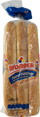 Wonder Foot Long Hot Dog Buns 12pk