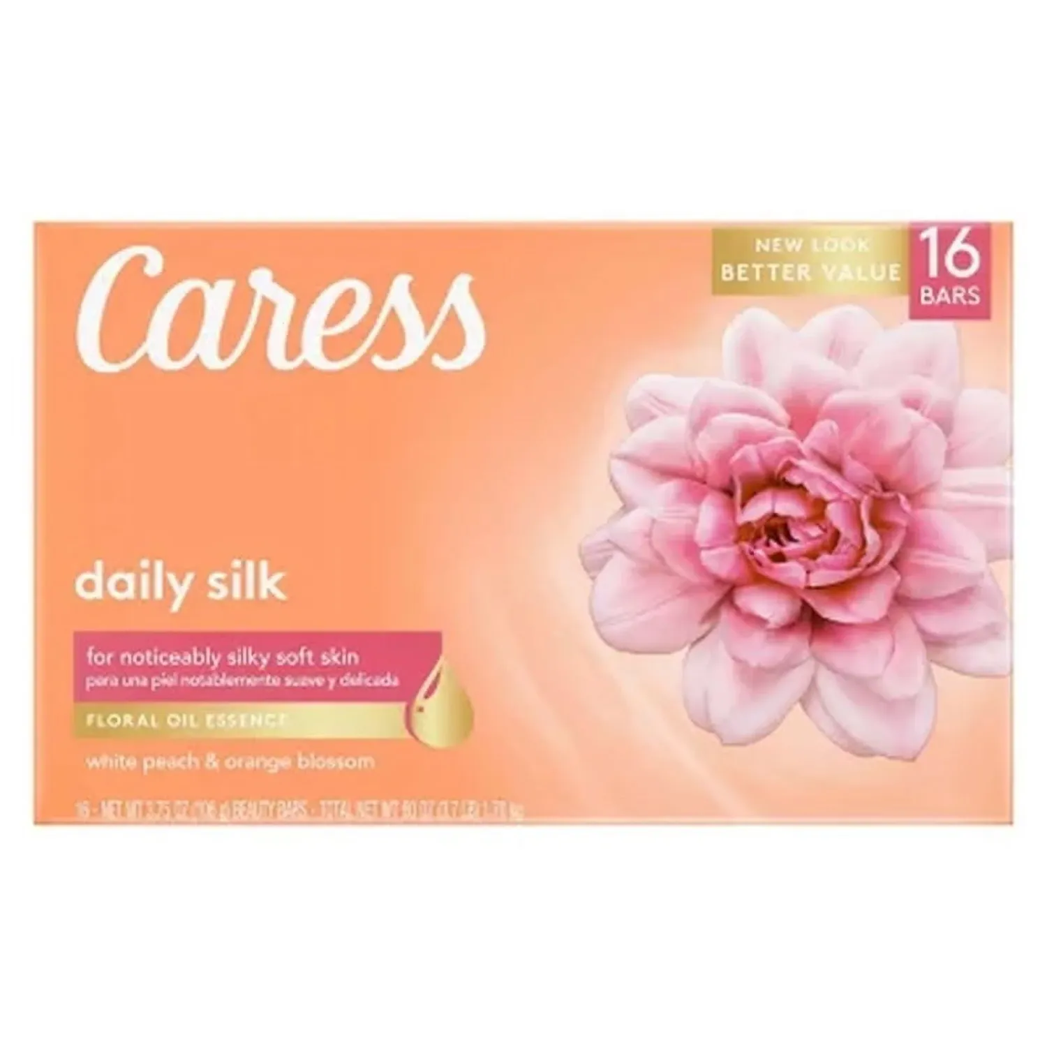 Caress Daily Silk Body Soap - 16 bars