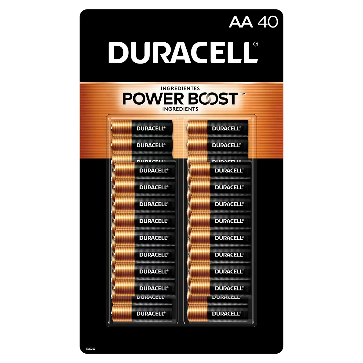 Duracell PowerBoost AA Batteries 40 batteries
