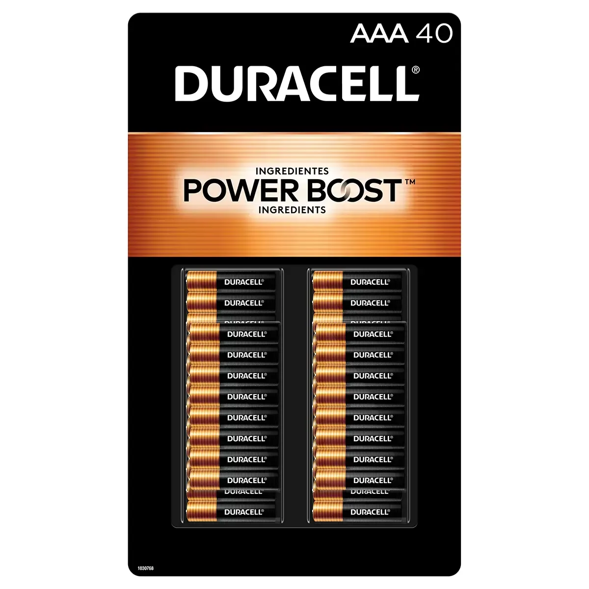 Duracell PowerBoost AAA Batteries 40pz