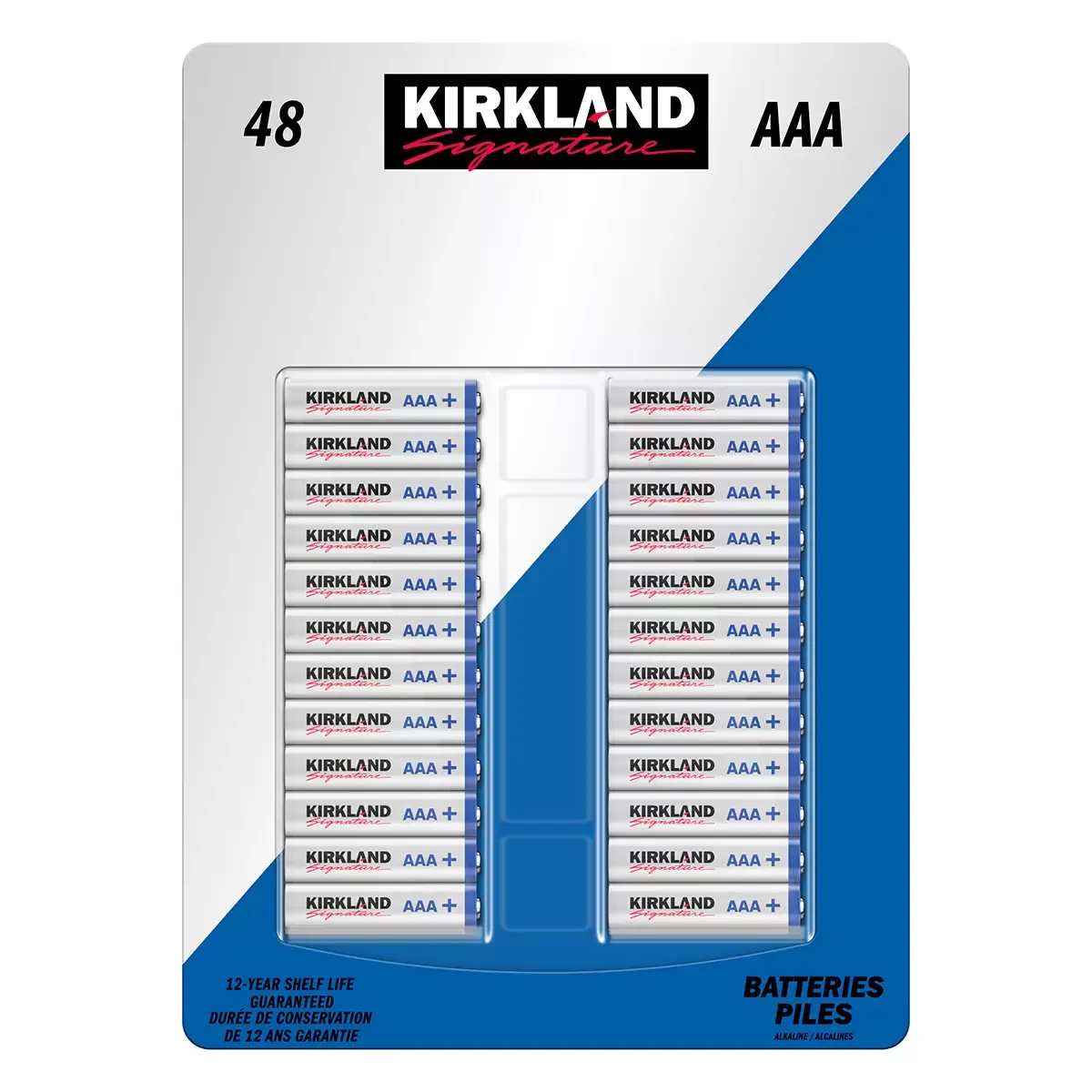 Kirkland AAA Batteries 48pz
