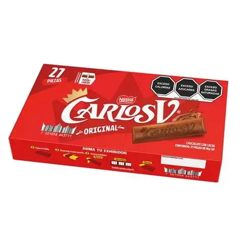 Carlos V Milk Chocolate bars - 27ok