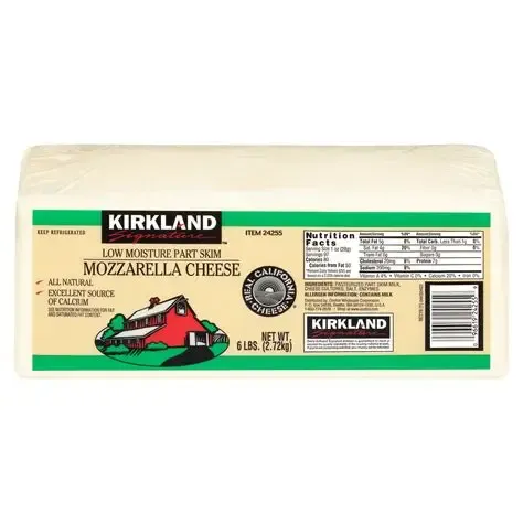 Kirkland Mozzarella Cheese Block 2.27 kg