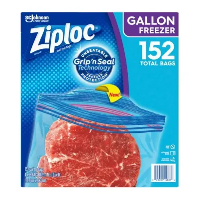 Ziploc Freezer Gallon Bags - 152pk