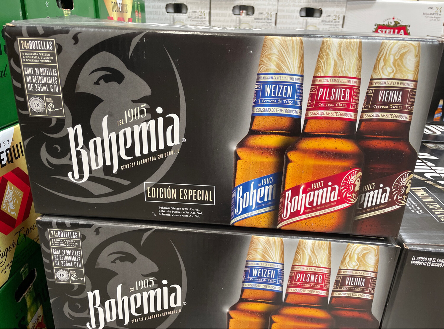 Bohemia Beer (Weizen, Pilsner and Vienna) 24 Bottles   #