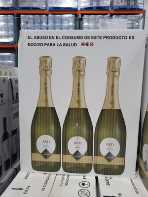 Asti Capetta Sparkling White Wine (case of 6 bottles)