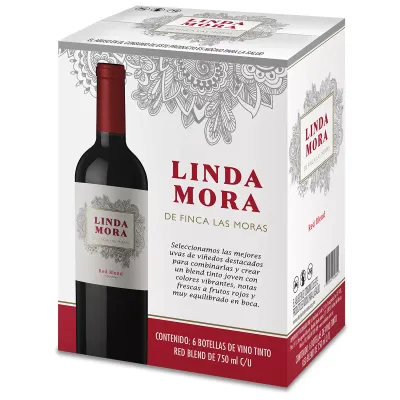 Finca Las Moras Linda Malbec Wine Malbec - Case of 6 bottles