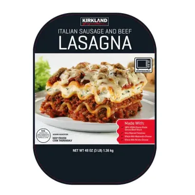 Kirkland Lasagna - Ground Beef and Italian Sausage - 2pk (Frozen)