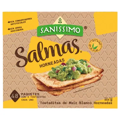 Sanissimo Salmas Baked Crackers 48pk