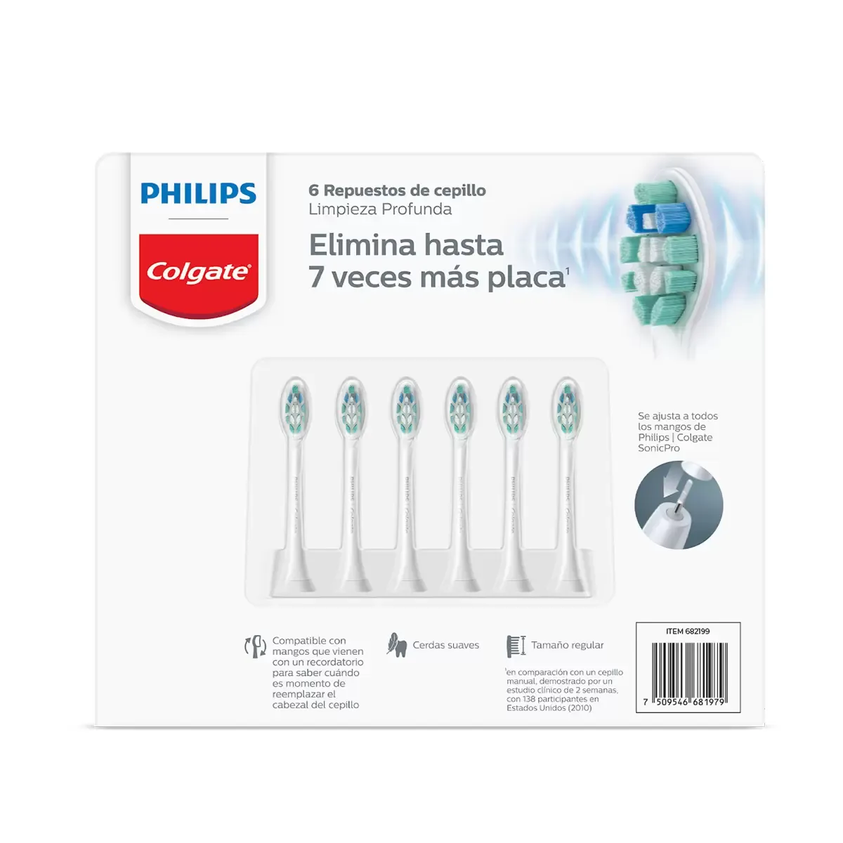 Philips Sonicare Electric Toothbrush Replacement Heads - 6 count